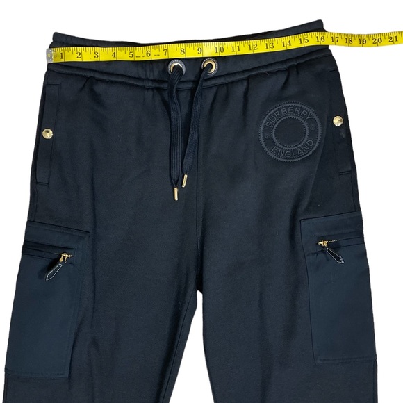 NWT Burberry “Caindk” Embroidered Logo Jersey Joggers (SBin) - Picture 8 of 14